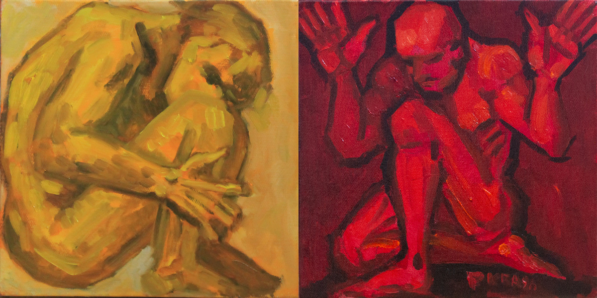 Two Temperatures of Silence, canvas, oil, 2025