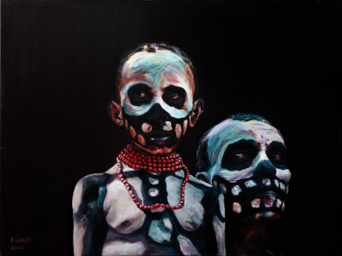 Man and Boy, canvas, oil, 2022