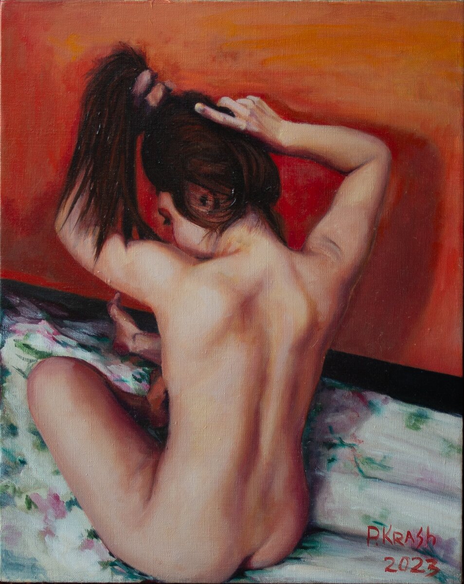 Girl and Her Hair
